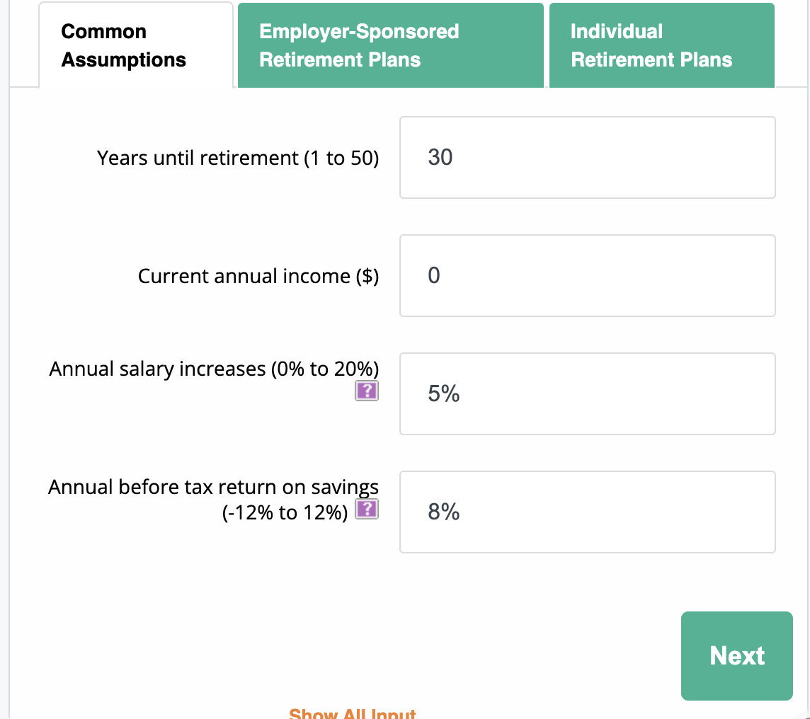 What will my qualified plan <br>be worth at retirement?