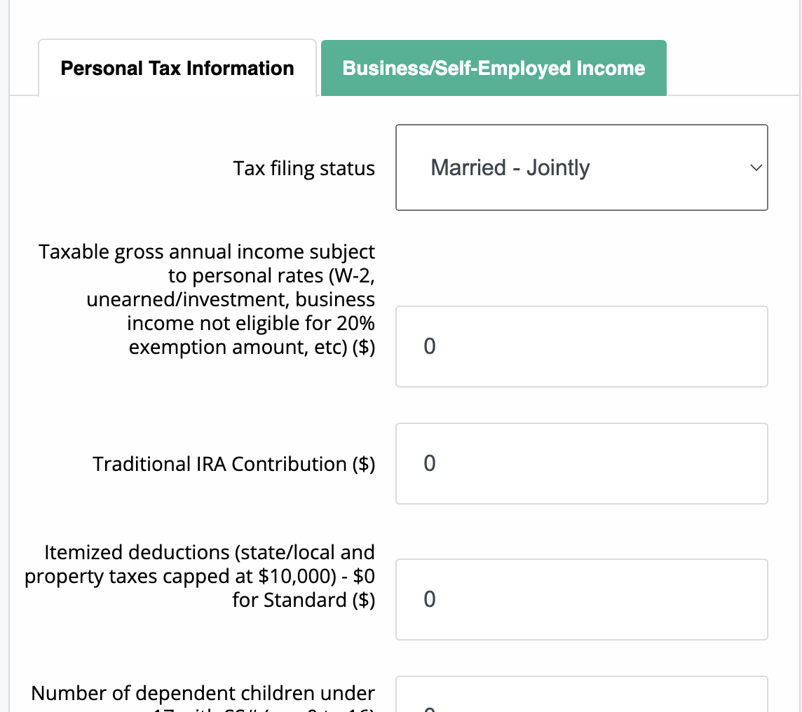 Federal Income<br> Tax Calculator